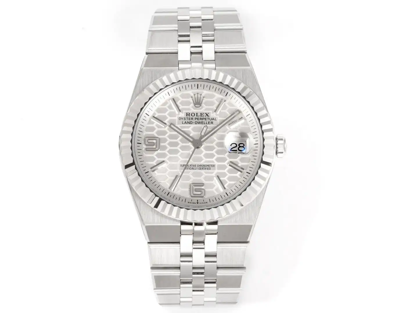 Rolex Land-Dweller 36 Oystersteel White Gold Flat Jubilee 127234-0001