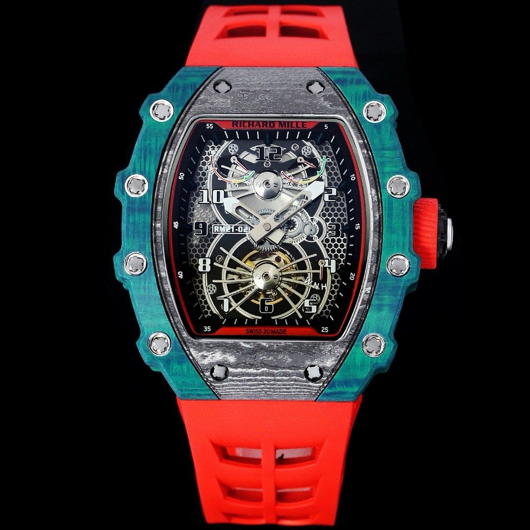 Richard Mille RM21-01 Automatic Skeleton Watch 40MM Carbon Fiber Case Premium Edition RM-RM21-01-CARBON-40