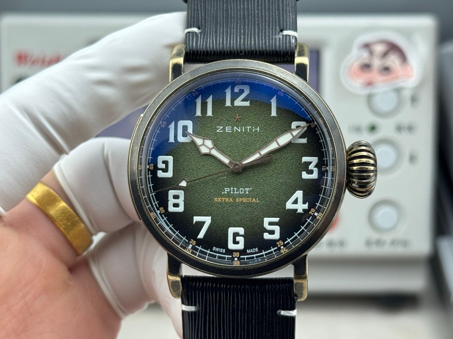 Zenith Pilot Automatic Watch 45MM Titanium Case Black Dial Premium Edition ZEN-PILOT-TI-BLK-4502