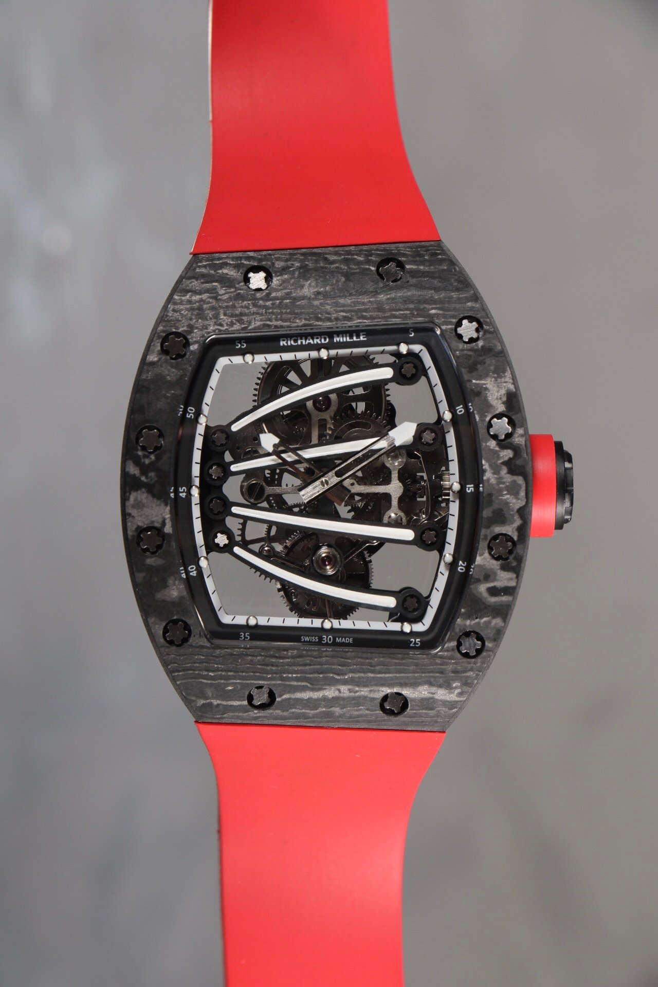 Richard Mille RM59-01 Green Lizard Tourbillon Red Strap EditionRM59-01-TPT-GREEN-LIZARD-TOURBILLON-RED