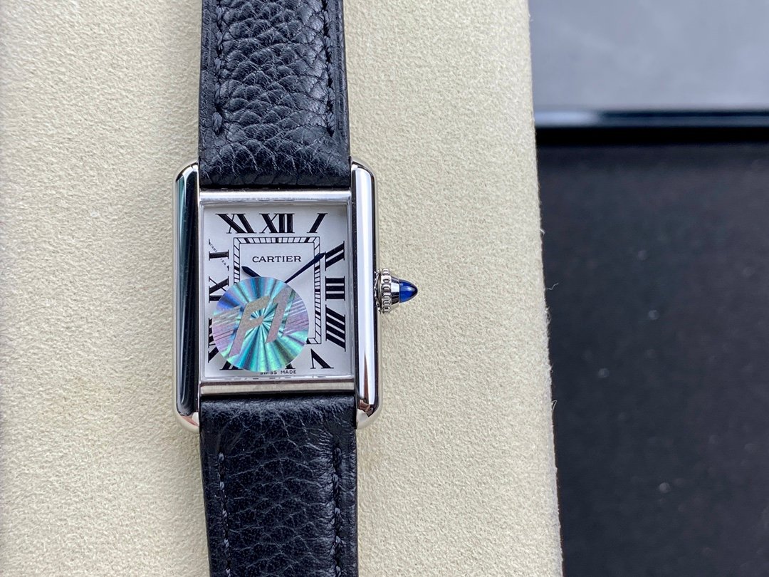 Cartier Tank Must Mini Quartz Watch 22MM White Dial Leather Strap Premium Edition CAR-TANK-MUST-MINI-WHT-22