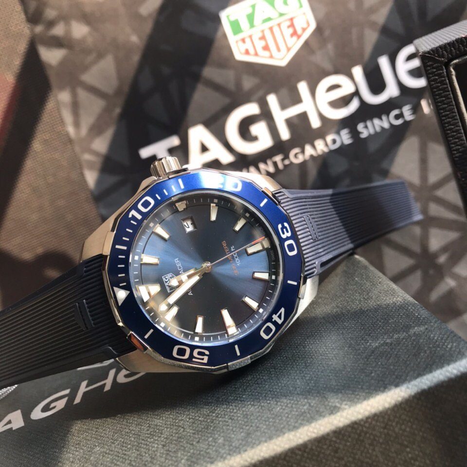 TAG Heuer Aquaracer Quartz Watch 41MM Sapphire Crystal Stainless Steel Bracelet Premium Edition TAG-AQUA-QZ-SS-41