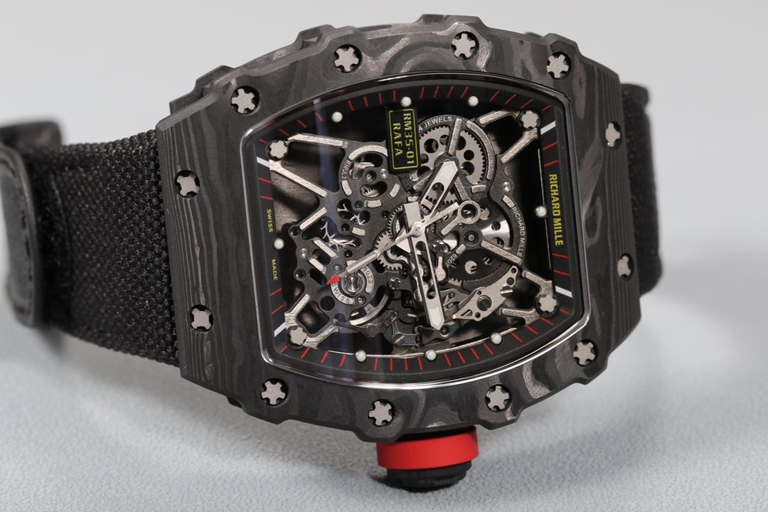 Richard Mille RM35-01 NTPT Carbon Fiber RMUL3 White Gemstone Suspension Watch