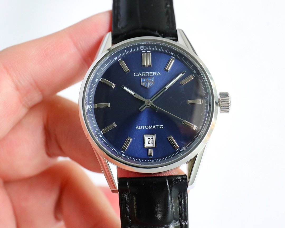 TAG Heuer Carrera WBN2111.BA0639 Automatic Calendar Watch 39MM Stainless Steel Bracelet Premium Edition TAG-CAR-WBN2111-SS-39