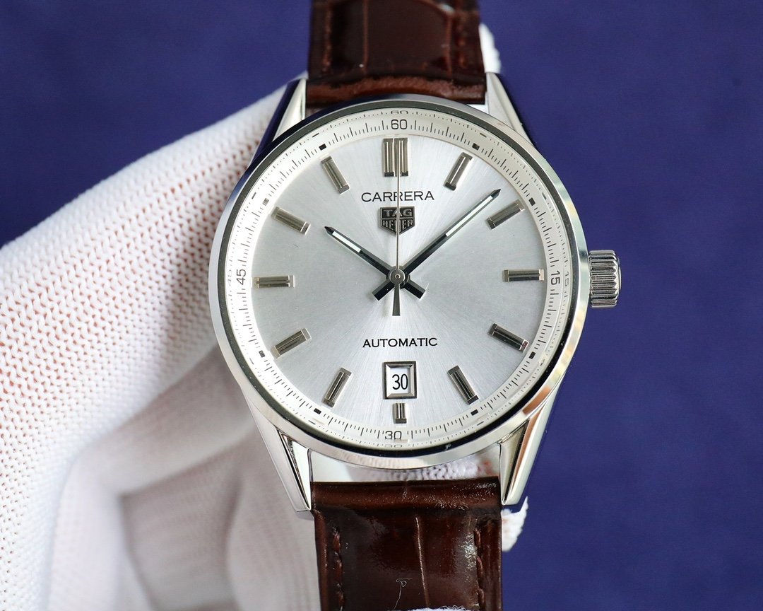 TAG Heuer Carrera WBN2111 Automatic White Dial Watch 39MM Stainless Steel Bracelet Premium Edition TAG-CAR-WBN2111-WHT-39