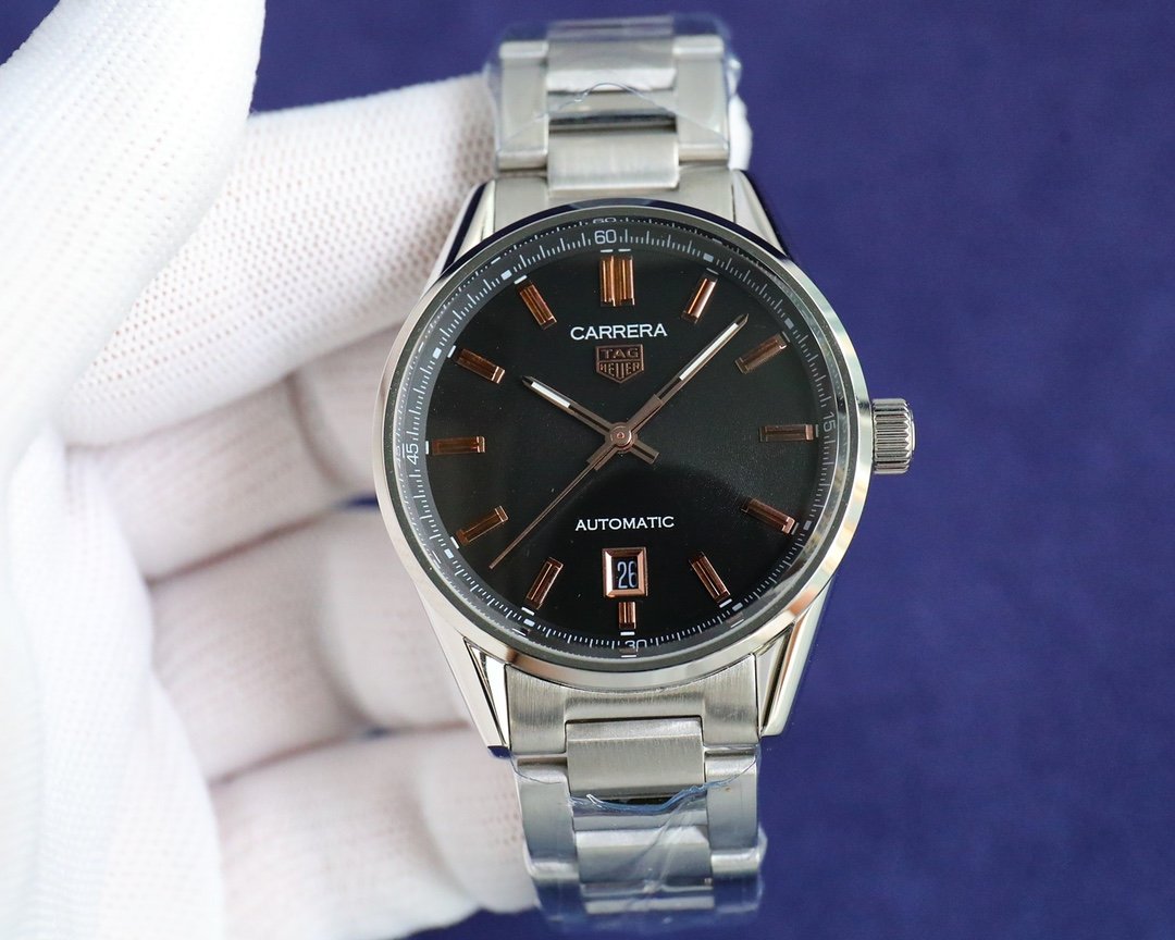 TAG Heuer Carrera WBN2111 Automatic Calendar Watch 39MM Stainless Steel Bracelet Premium Edition TAG-CAR-WBN2111-SS-39  Slug:
