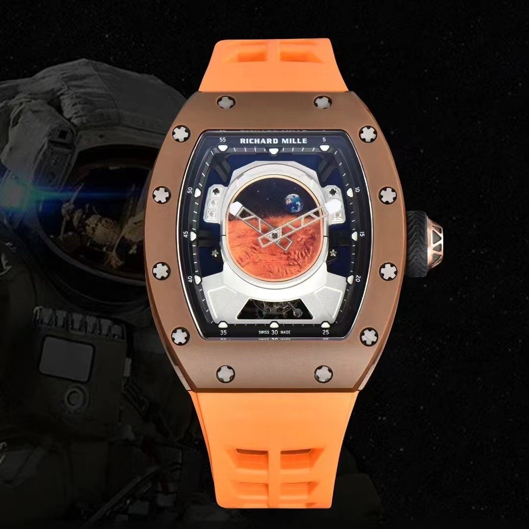 Richard Mille RM52-05 Pharrell Williams Mars Mission Orange Strap Tourbillon Watch RM52-05-ORANGE