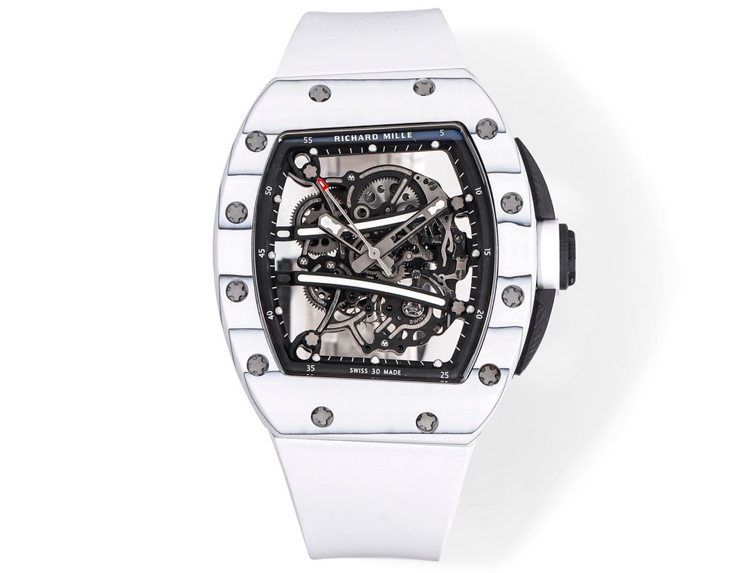 Richard Mille RM35-02 Rafael Nadal Automatic Skeleton Watch NTPT Carbon Fiber Black Red Track Dial RMAL1 Movement Premium Edition