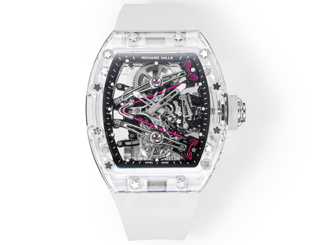 Richard Mille RM38-02 Crystal White Skeleton Tourbillon Watch RM38-CR-WH