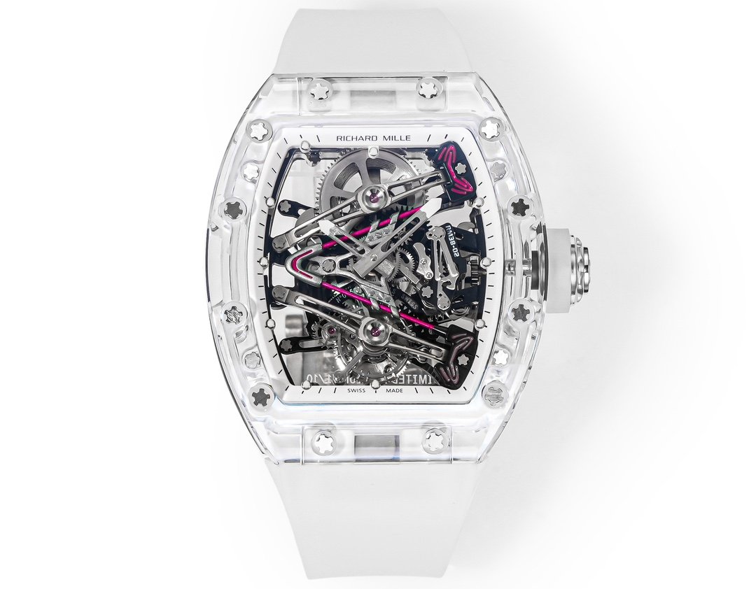 Richard Mille RM38-02 Crystal Pink Skeleton Tourbillon Watch RM38-CR-PK-001
