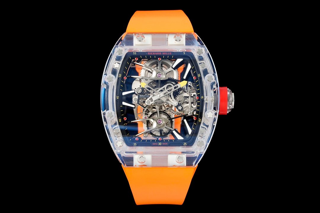 Richard Mille RM56-02 Sapphire Crystal Tourbillon Watch Transparent Skeleton Steel Cable Suspension Ultra Light Premium Edition RM56-02-SAP-CBL-TB