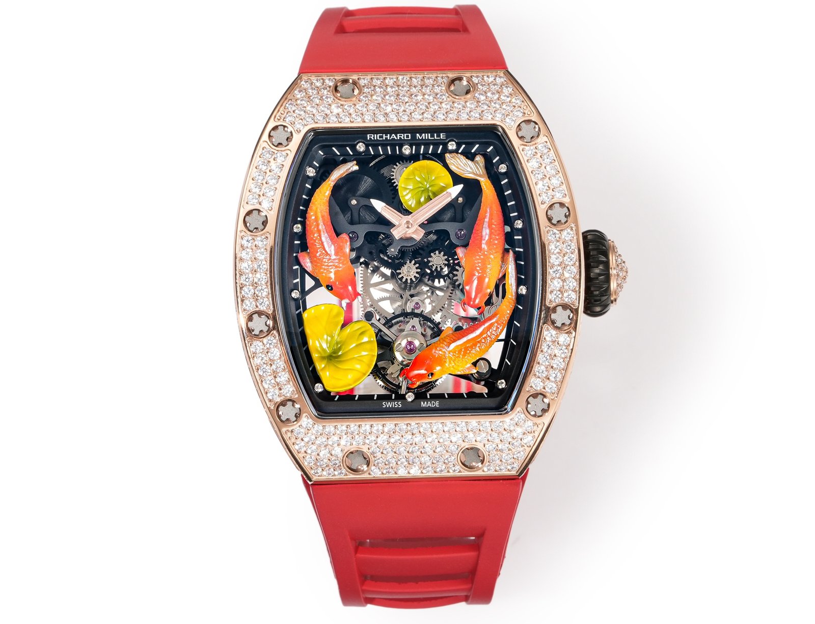 Richard Mille RM S10 Koi Tourbillon Red Gold Diamond Watch