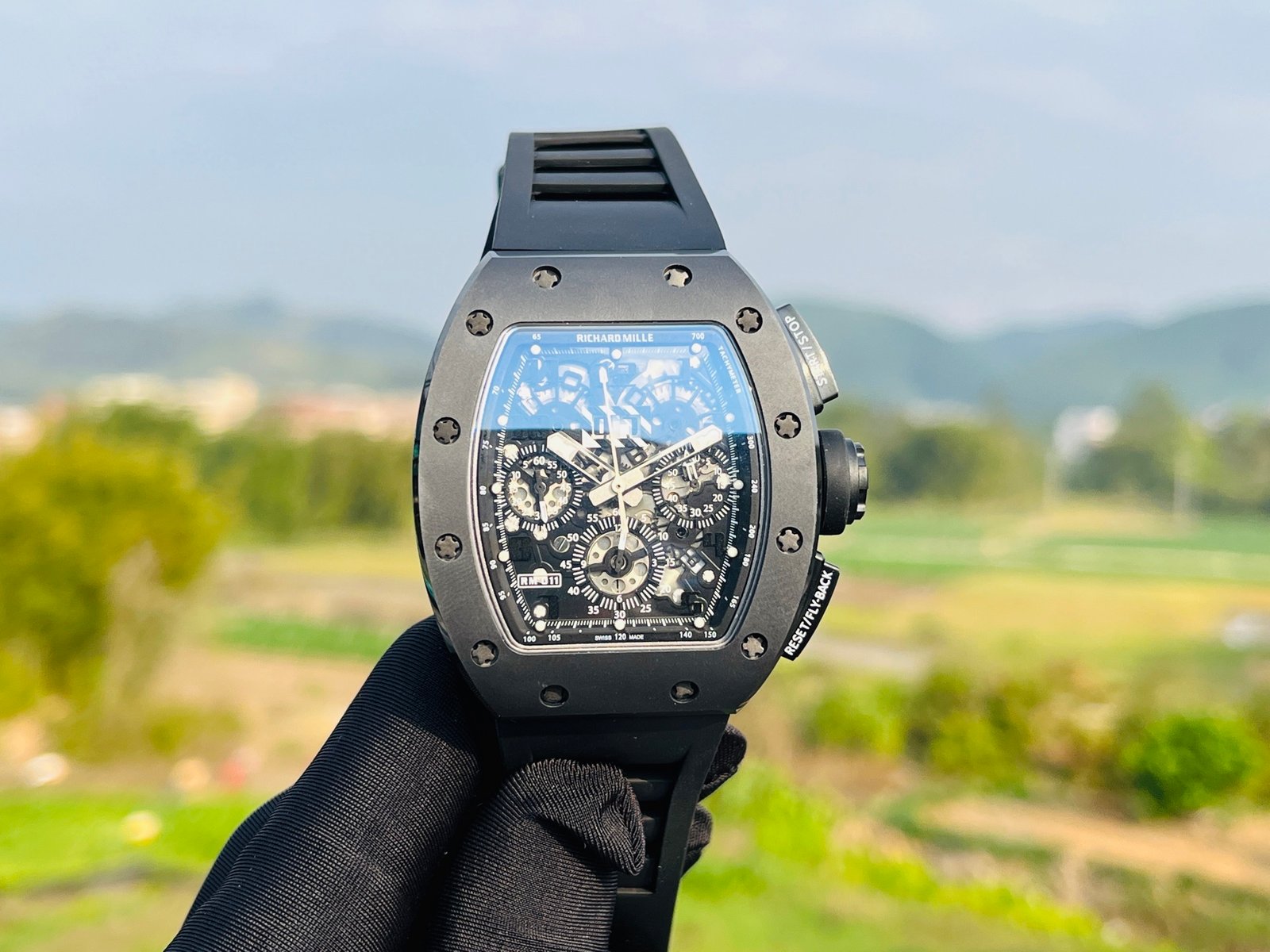 Richard Mille RM011-FM Stainless Steel Automatic Chronograph Watch RM011-FM-SS
