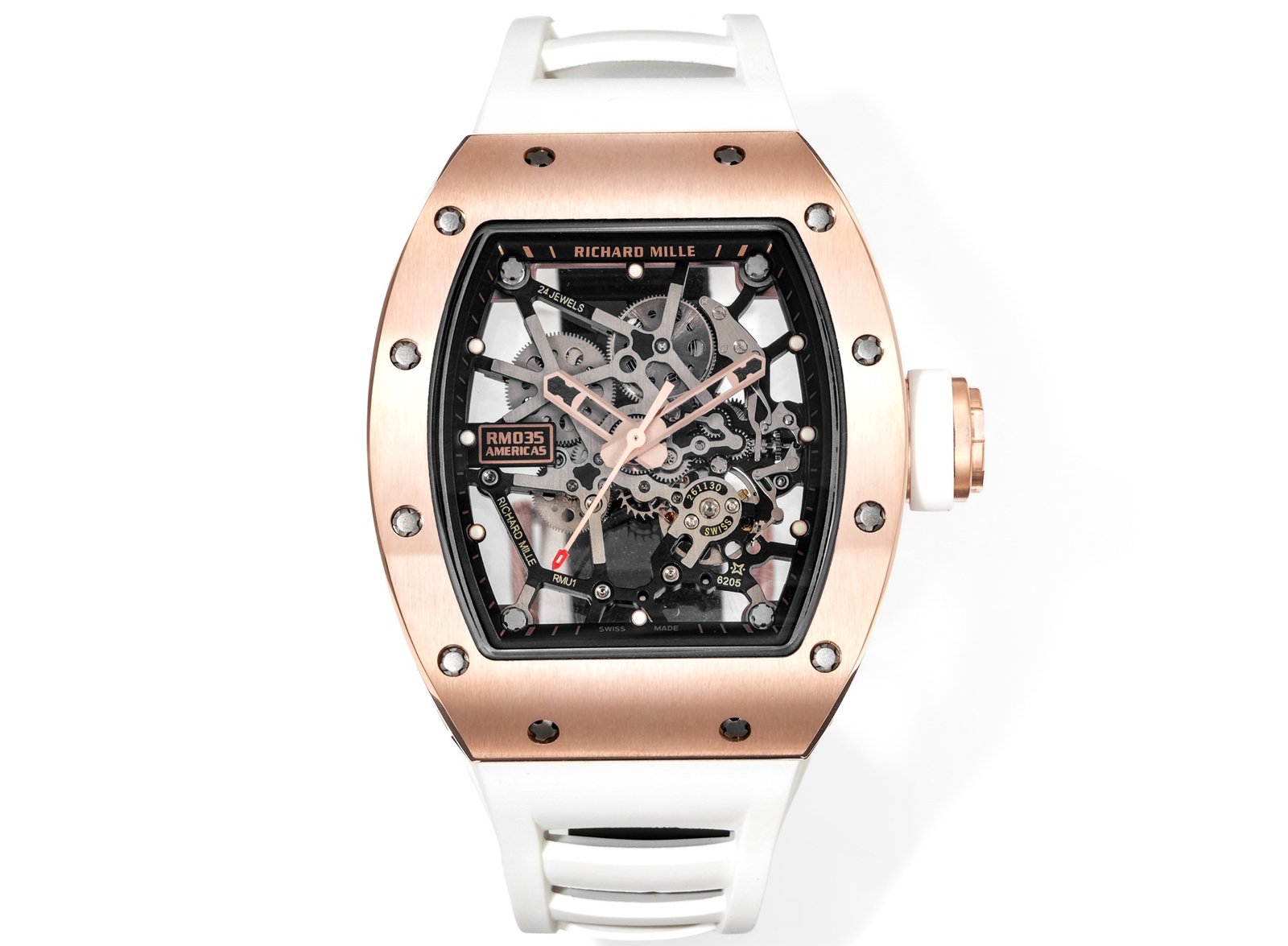 Richard Mille RM035 BBR Big Bull RMUL1 Tourbillon Carbon Fiber Watch RM035-BBR-RMUL1-CARBON-VELCRO-2350