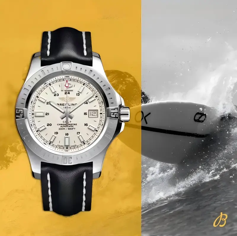 Breitling  Colt 44 Automatic Stratus Silver Black Rubber A1738811.G791.131S