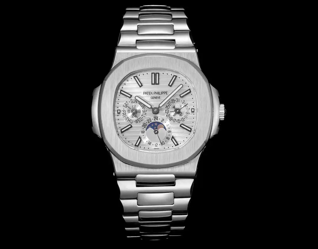 Patek Philippe Nautilus  Perpetual  40mm Calendar White Gold White Dial PP5740G001-CWH