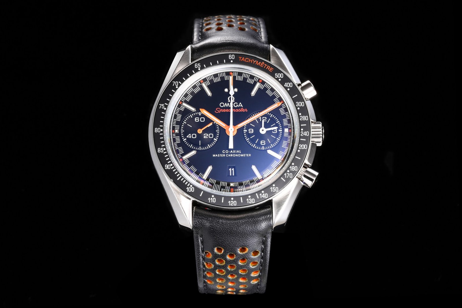 Omega Speedmaster Racing Blue Dial with Perforated Leather Strap 40mm Ref. 326.32.40.50.03.001