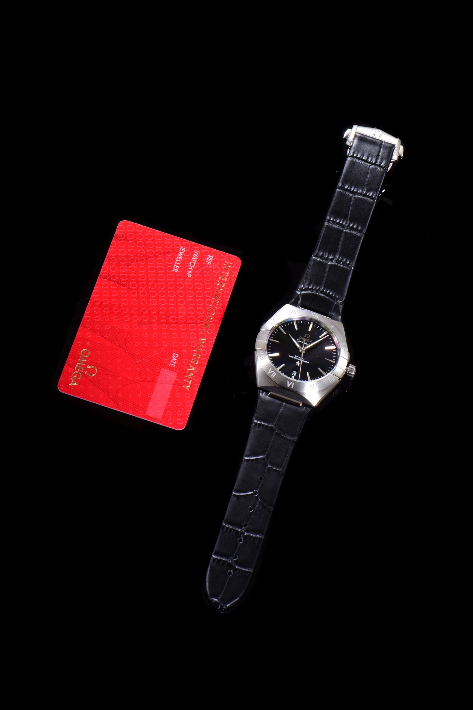 Omega Constellation Black Dial with Leather Strap 39mm  131.13.39.20.01.001