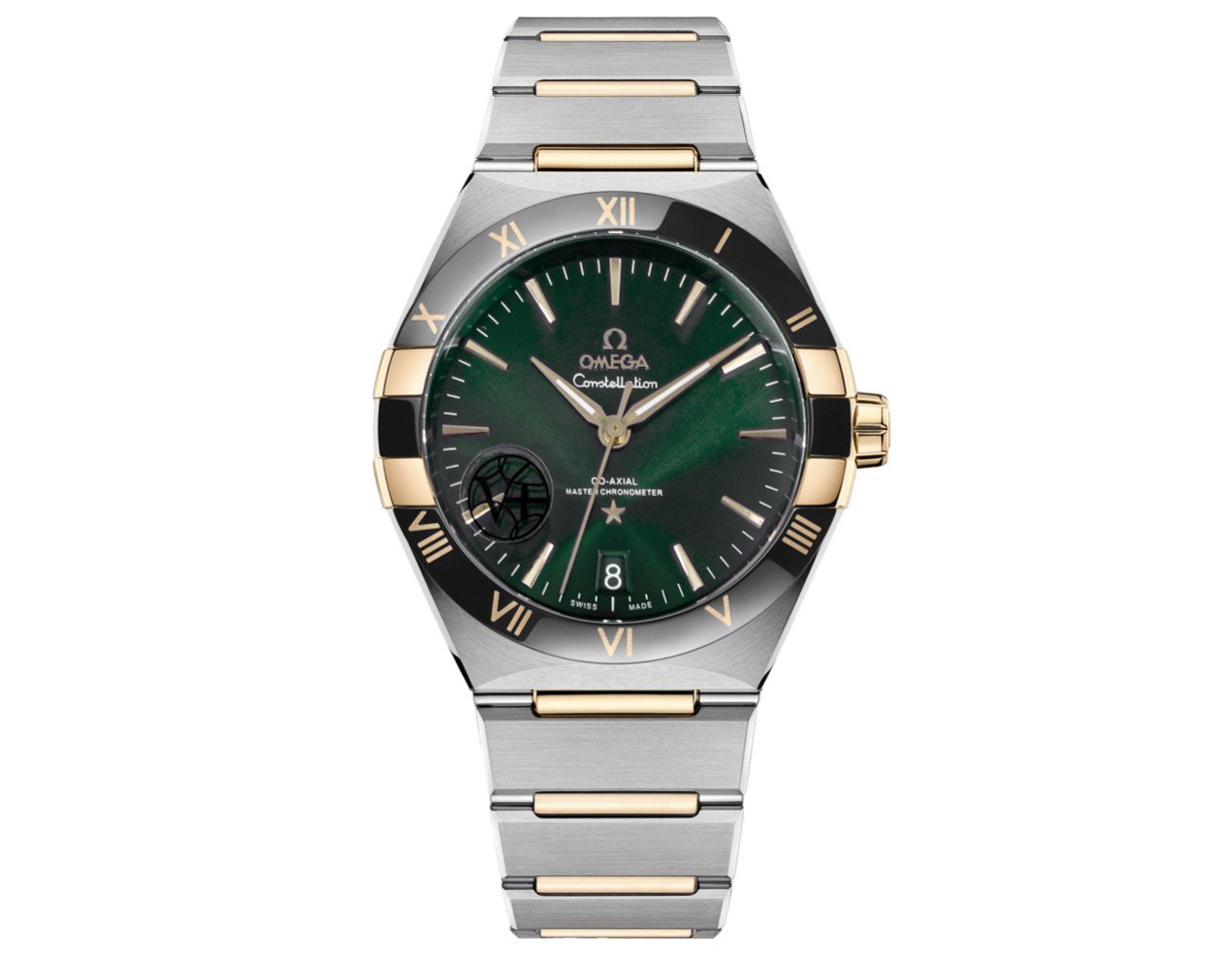 Omega Constellation Fifth Generation S9 Master Chronometer 8900 Green Dial Black Ceramic Bezel Yellow Gold Edition 41mm OMEGA-CONST-S9-8900-GRN41-BLK-YG