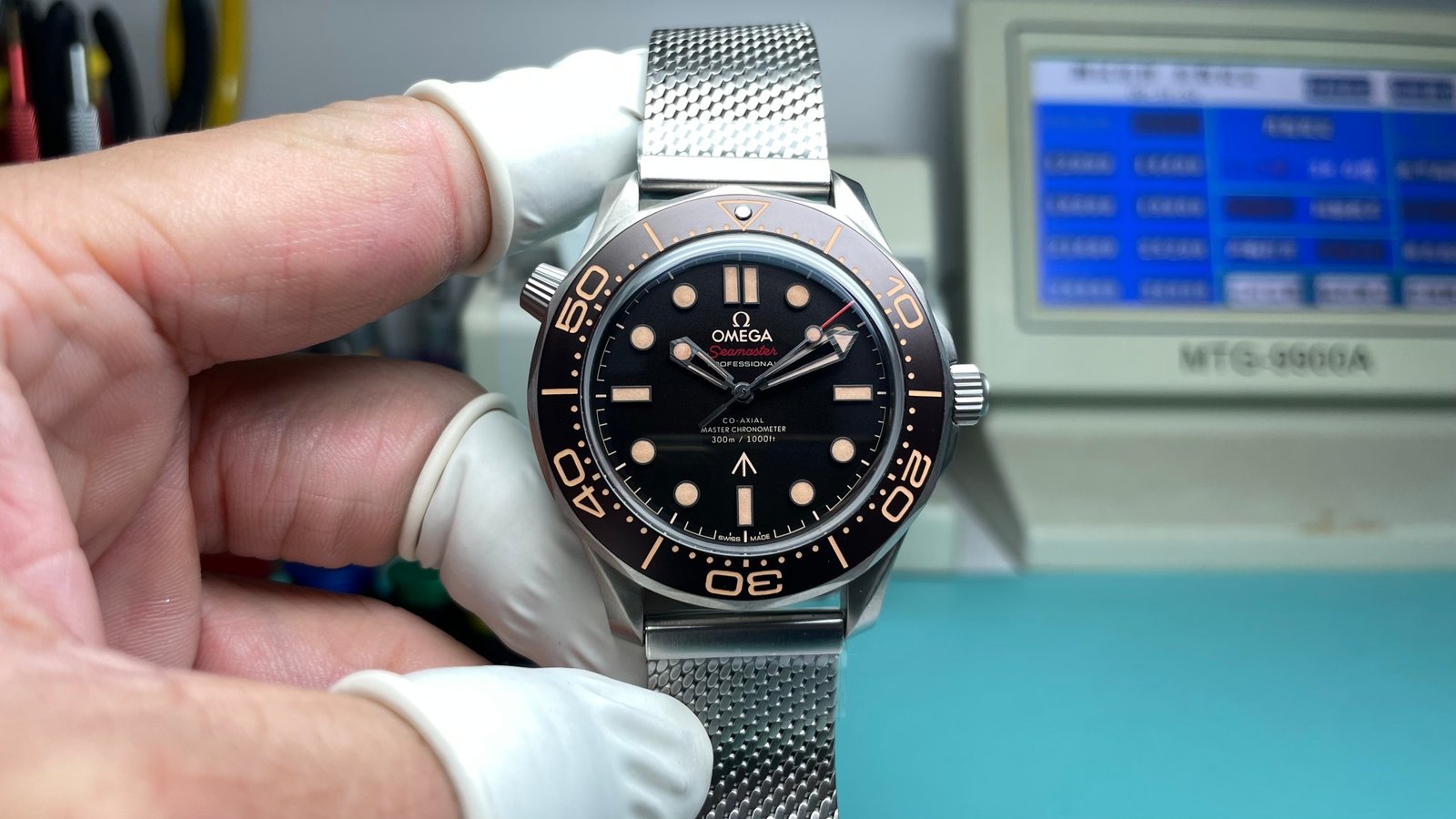 Omega Seamaster Diver 300M Titanium James Bond Brown Dial 42mm 210.90.42.20.01.001