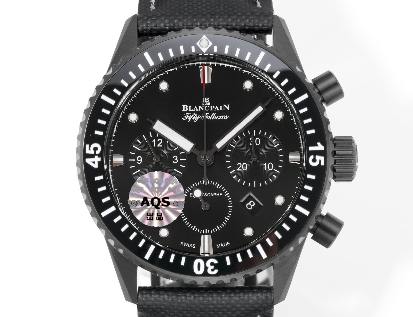 Blancpain Fifty Fathoms Bathyscaphe Flyback Chronograph Black Ceramic Black Dial 43.6mm 5200-0130-B52A
