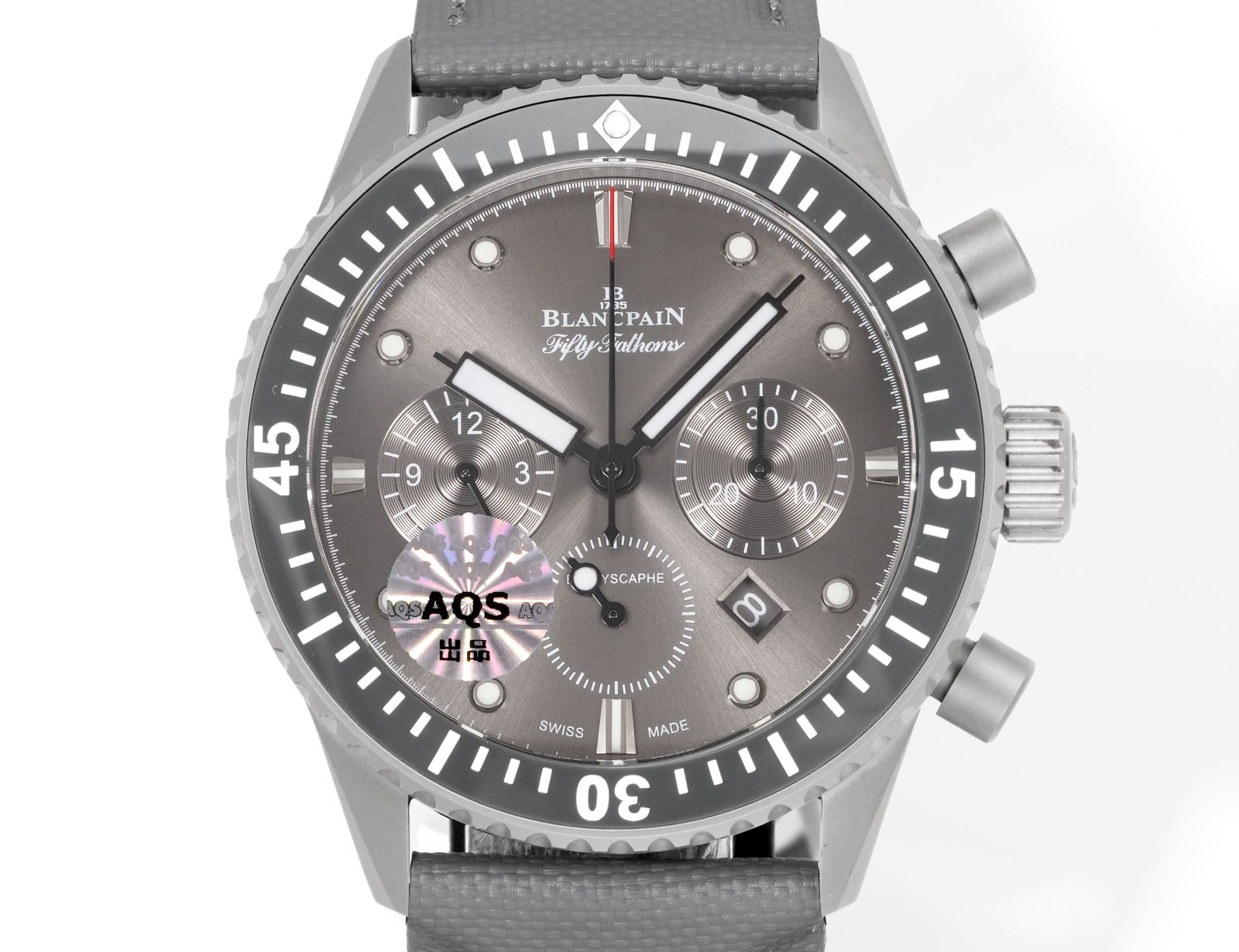 Blancpain Fifty Fathoms Bathyscaphe Flyback Chronograph Stainless Steel Meteor Grey Dial 43.6mm 5200-1110-B52A