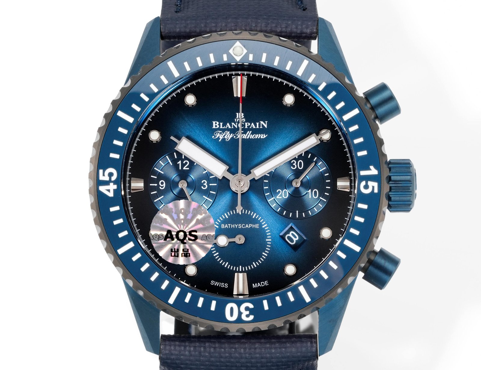 Blancpain Fifty Fathoms Bathyscaphe Blue Ceramic Blue Dial 43.6mm 5200-0140-B52A01