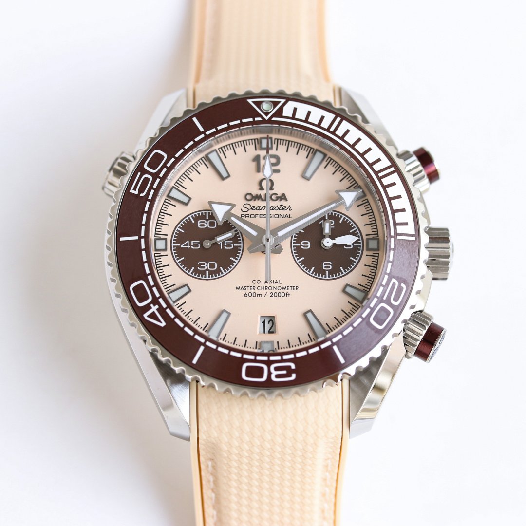Omega Seamaster Planet Ocean 600M Co-Axial Master Chronometer Chronograph 45.5mm Stainless Steel Silver Dial  Rubber Strap 215.32.46.51.09.001