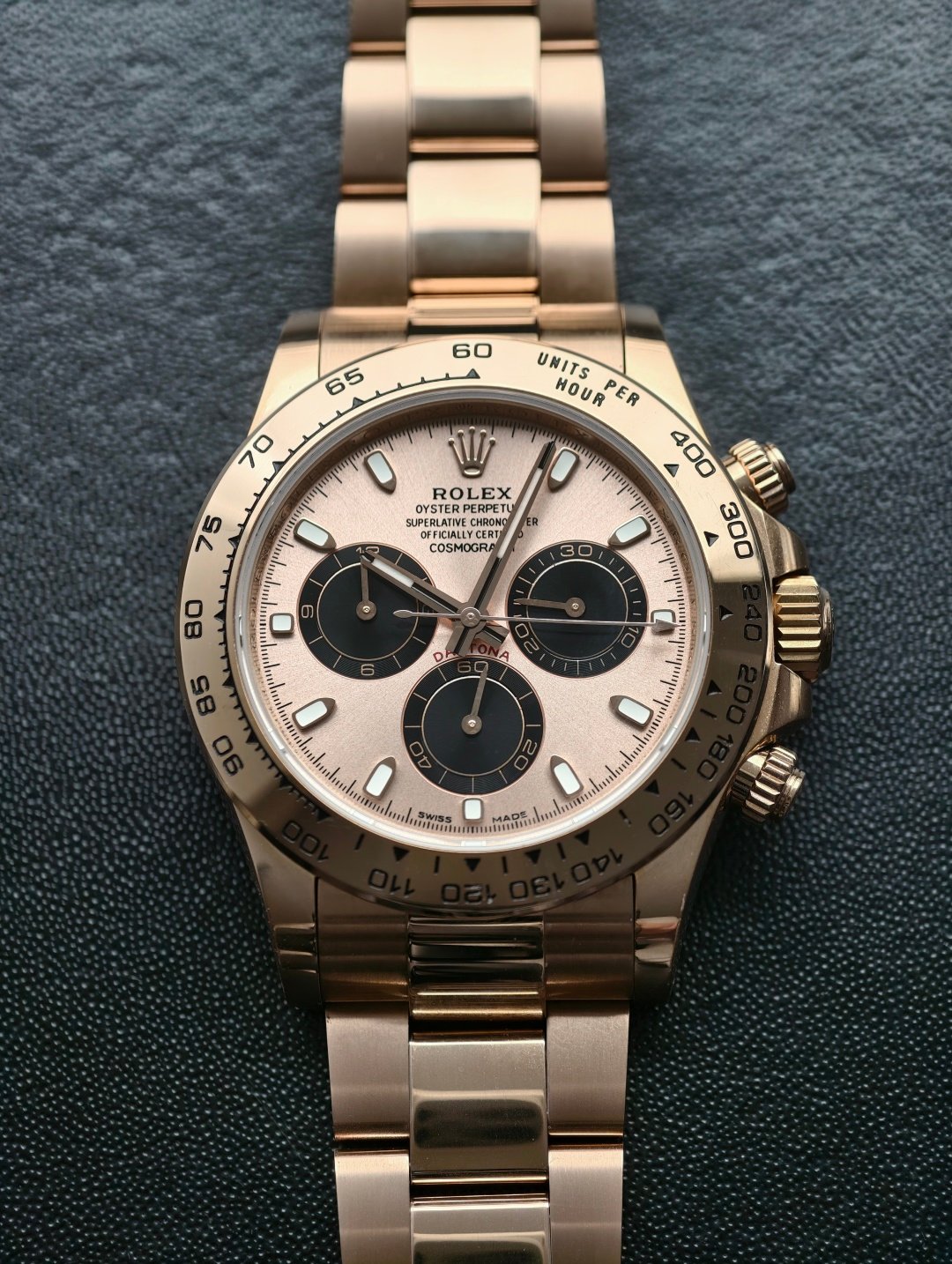 Rolex Daytona Cosmograph Everose Gold Pink Sundust Dial  40mm 116505-0016