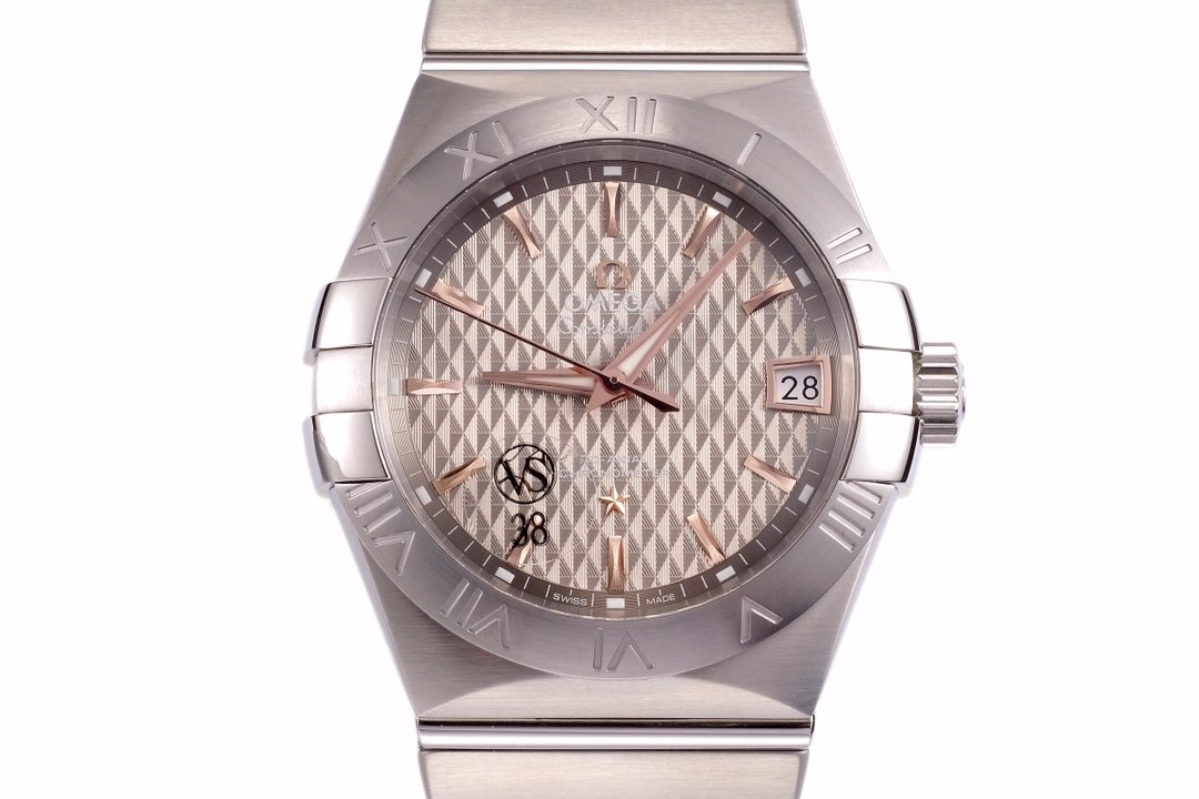 Omega Constellation Grey Lozenge Dial 38mm Ref. 123.10.38.21.06.002