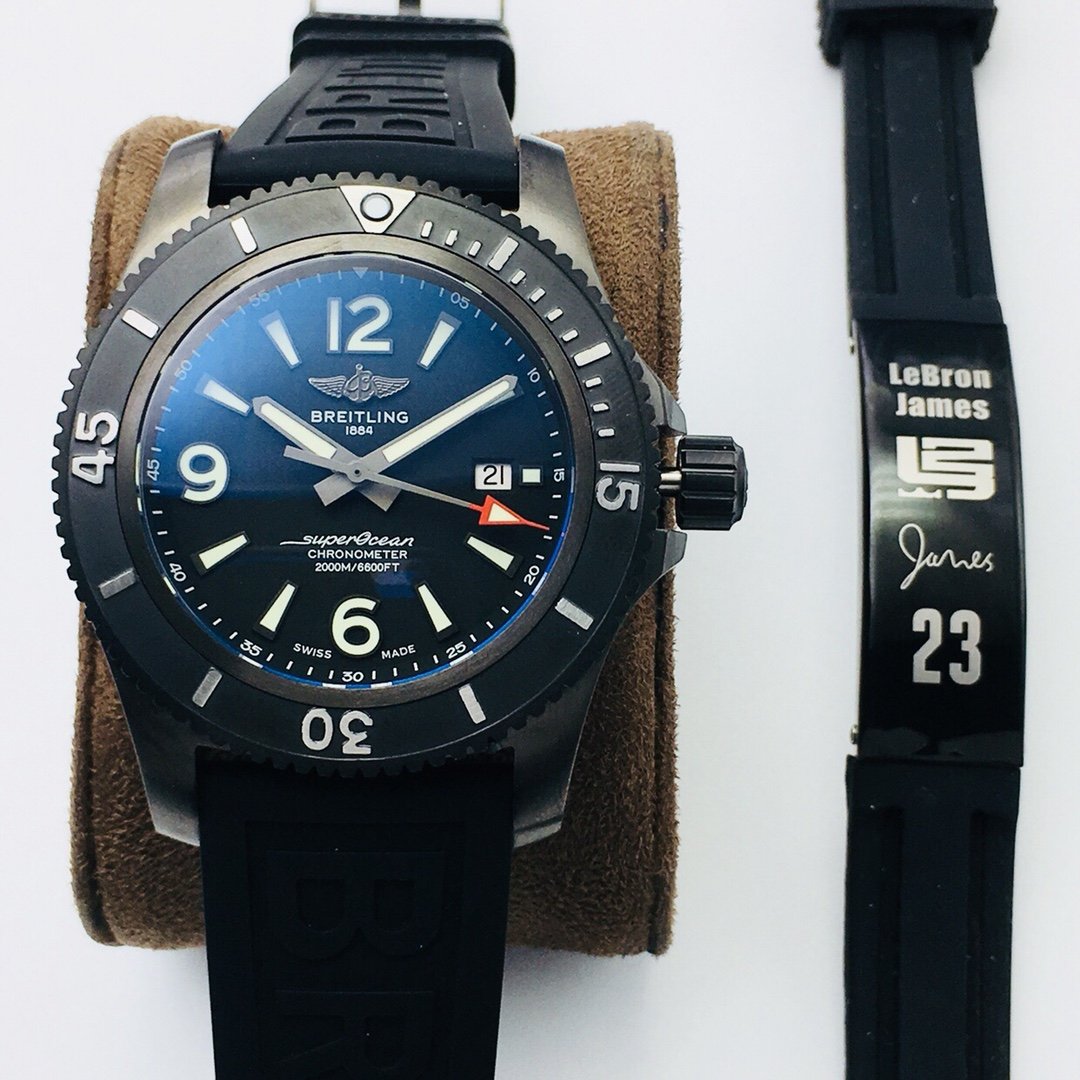 Breitling SuperOcean 46  Watch 46MM Black Case Black Dial Black Rubber Strap Arabic Numerals BRE-SO-460-BK-BK-RB-2824-AN