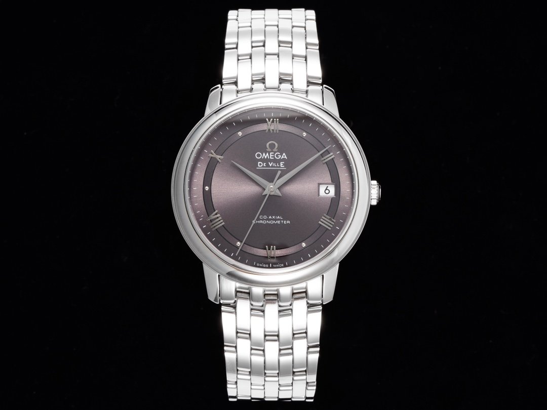 Omega De Ville Prestige Co-Axial 2500 Vintage Purple Grey Dial Stainless Steel Bracelet 39.5mm OMEGA-DEVILLE-PRESTIGE-COAXIAL-2500-VINTAGE-PURPLE
