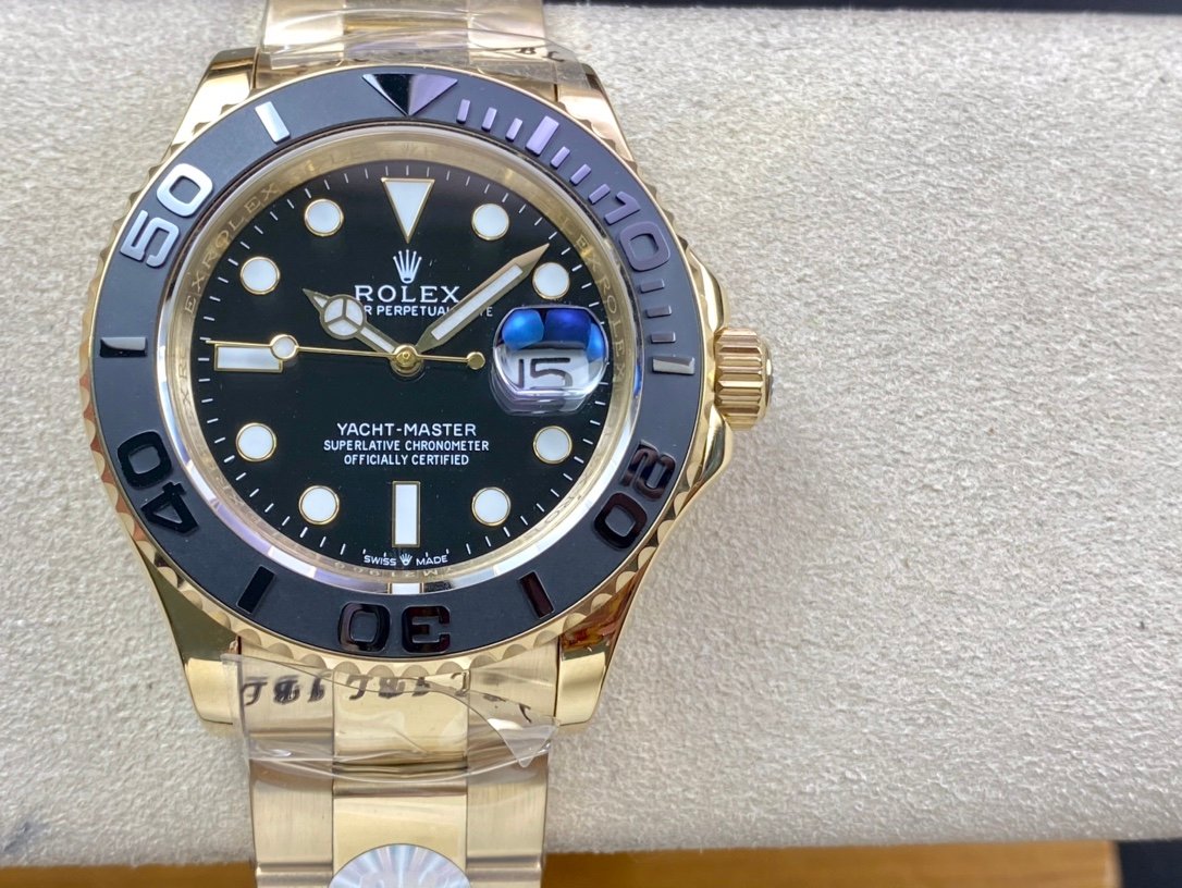 Rolex Yacht-Master Black Dial with Rotatable Matt Black Cerachrom Bezel 42mm Ref. 226658