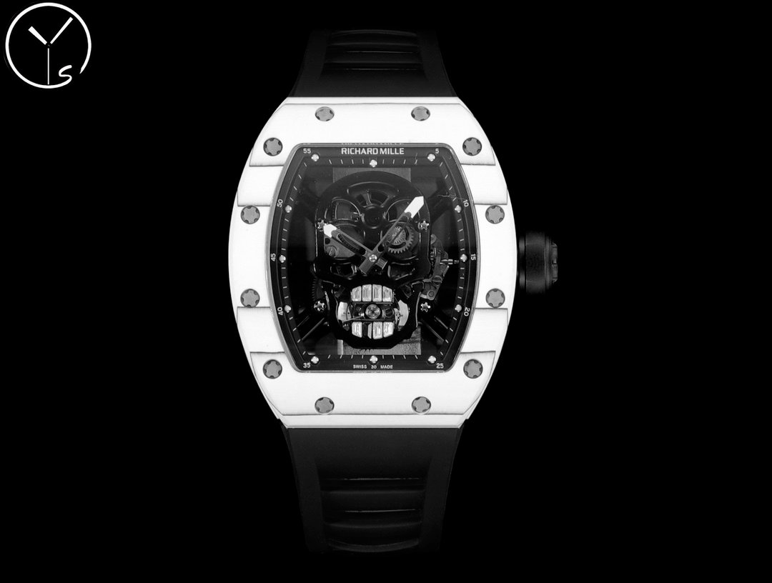 Richard Mille RM 52 Tourbillon Skull White Ceramic Skeleton Dial