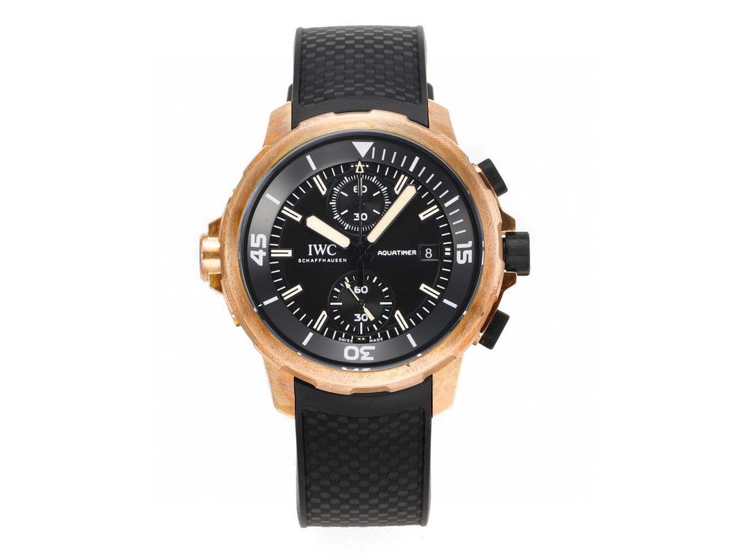 IWC Aquatimer Chronograph Edition Expedition Charles Darwin Watch 43MM Titanium Bronze Case Black Dial Sapphire Crystal 89365 Movement  IW3795-03
