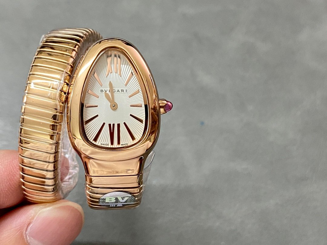 Bulgari Serpenti Tubogas Rose Gold White Dial 35mm BSTG-RG-WH
