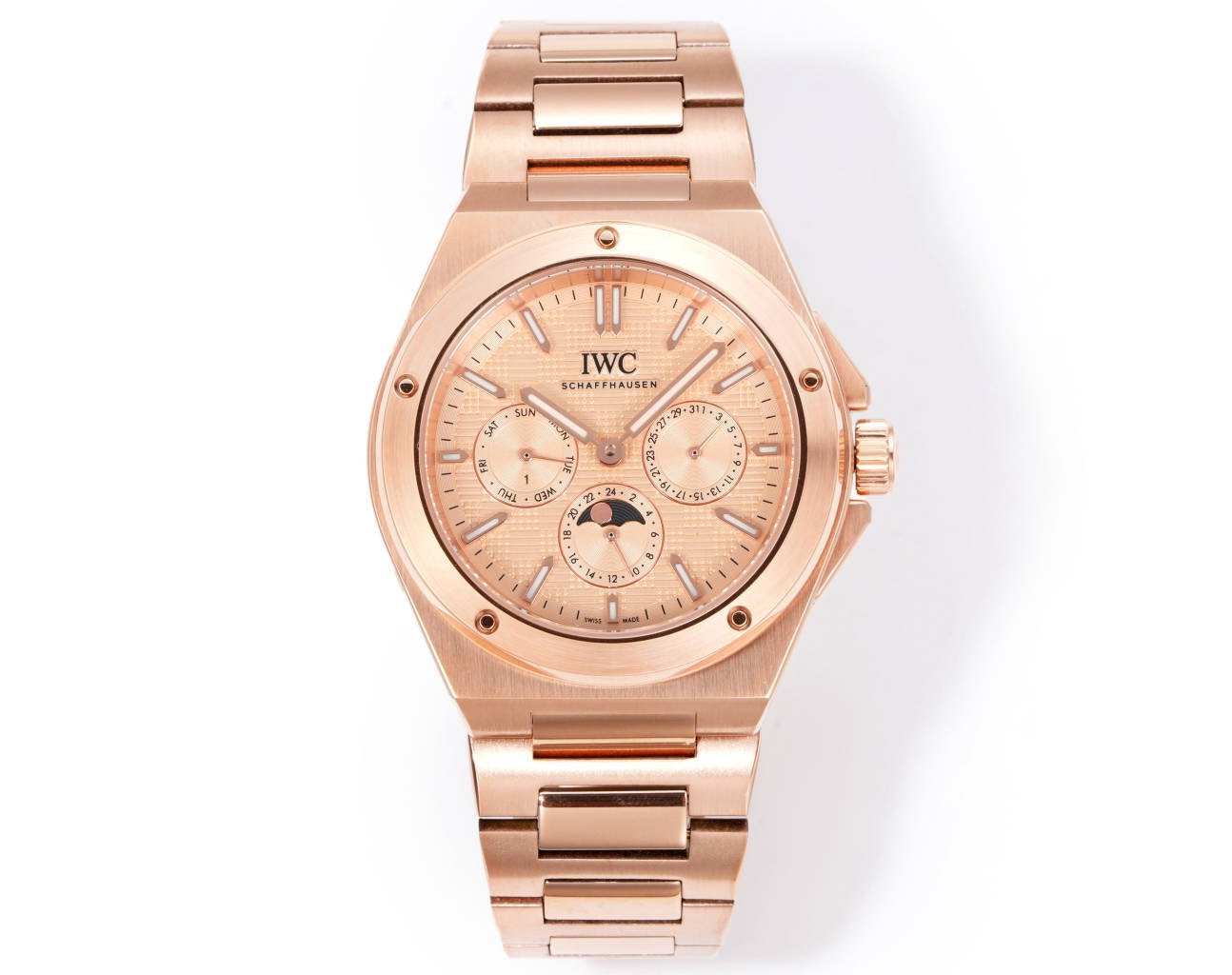 IWC Ingenieur Perpetual Calendar 41.6mm Stainless Steel Grid Dial Automatic Men's Watch IWC-Ingenieur-41.6mm-SS-GridDial-PerpetualCalendar-Auto
