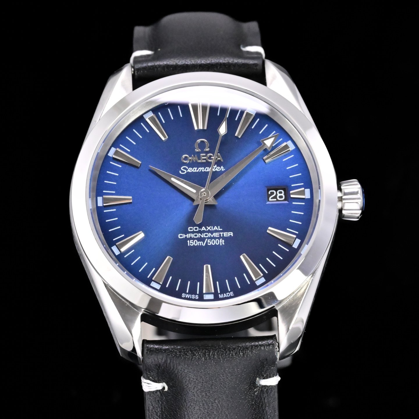 Omega Seamaster Aqua Terra Observatory 150M PN1 Blue Dial Black Leather Strap 39mm OMEGA-AT-PN1-BLU39-BLK-LTH
