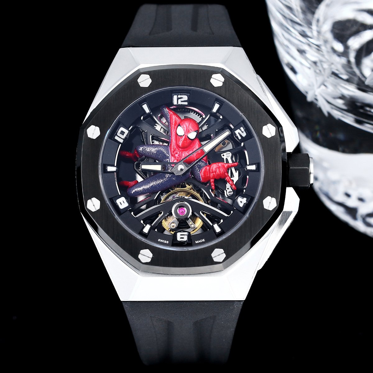 Audemars Piguet Royal Oak Concept Spider-Man Tourbillon Titanium Black Ceramic  43mm 26631IO.OO.D002CA.01