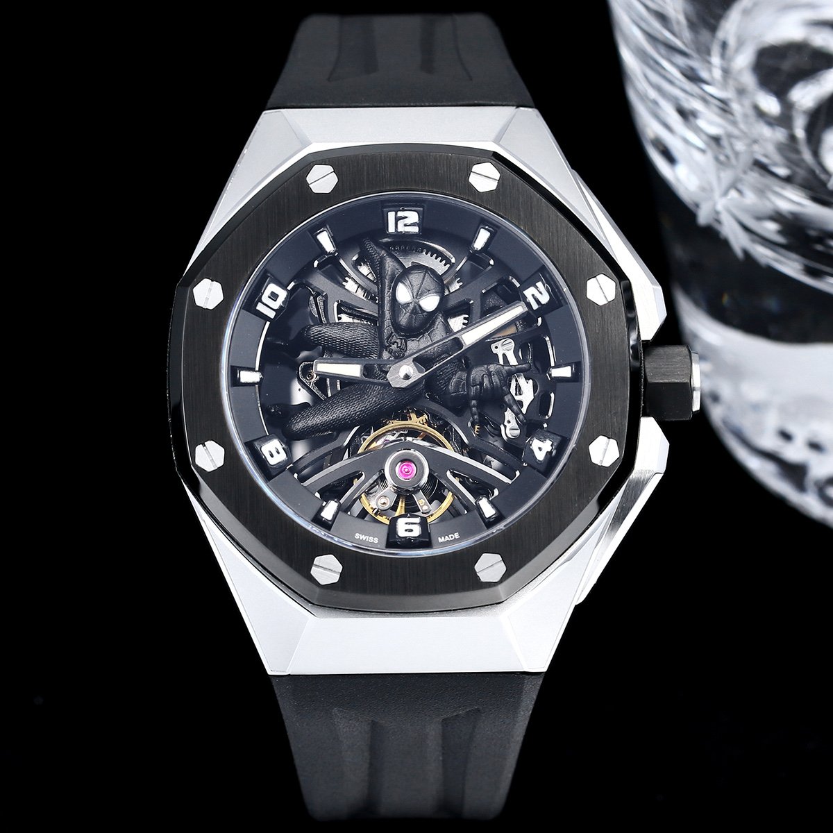 Audemars Piguet Royal Oak Concept Black Suit Spider-Man Tourbillon White Gold Black Ceramic 43mm 26632CN.OO.D100CA.01