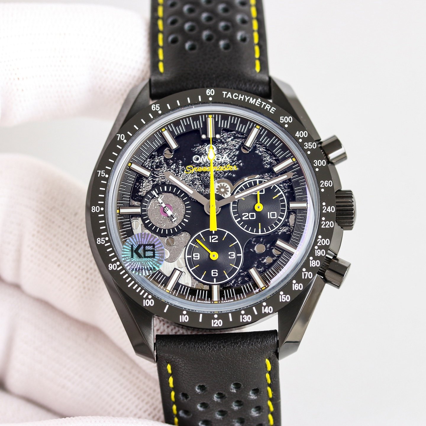Omega Speedmaster Dark Side of the Moon Apollo 8 44.25mm Black Ceramic Skeleton Dial Chronograph Watch 310.92.44.50.01.001