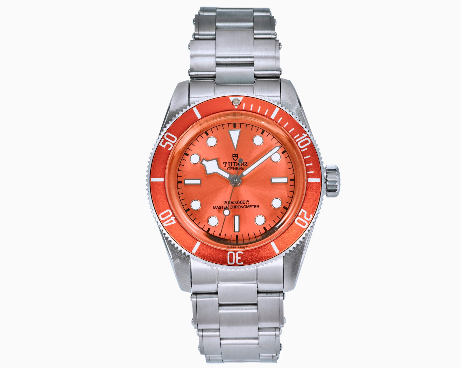 Tudor Black Bay Fifty-Eight BLAKEN Custom Stainless Steel Orange Dial Orange Bezel Bracelet 41mm TBB58-BLK-OR-41