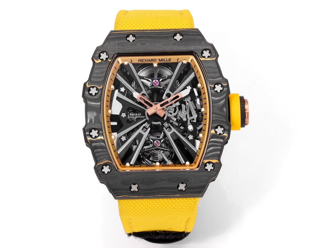 Richard Mille RM 12-01 Tourbillon Carbon TPT Skeleton Dial Ref. RM12-01