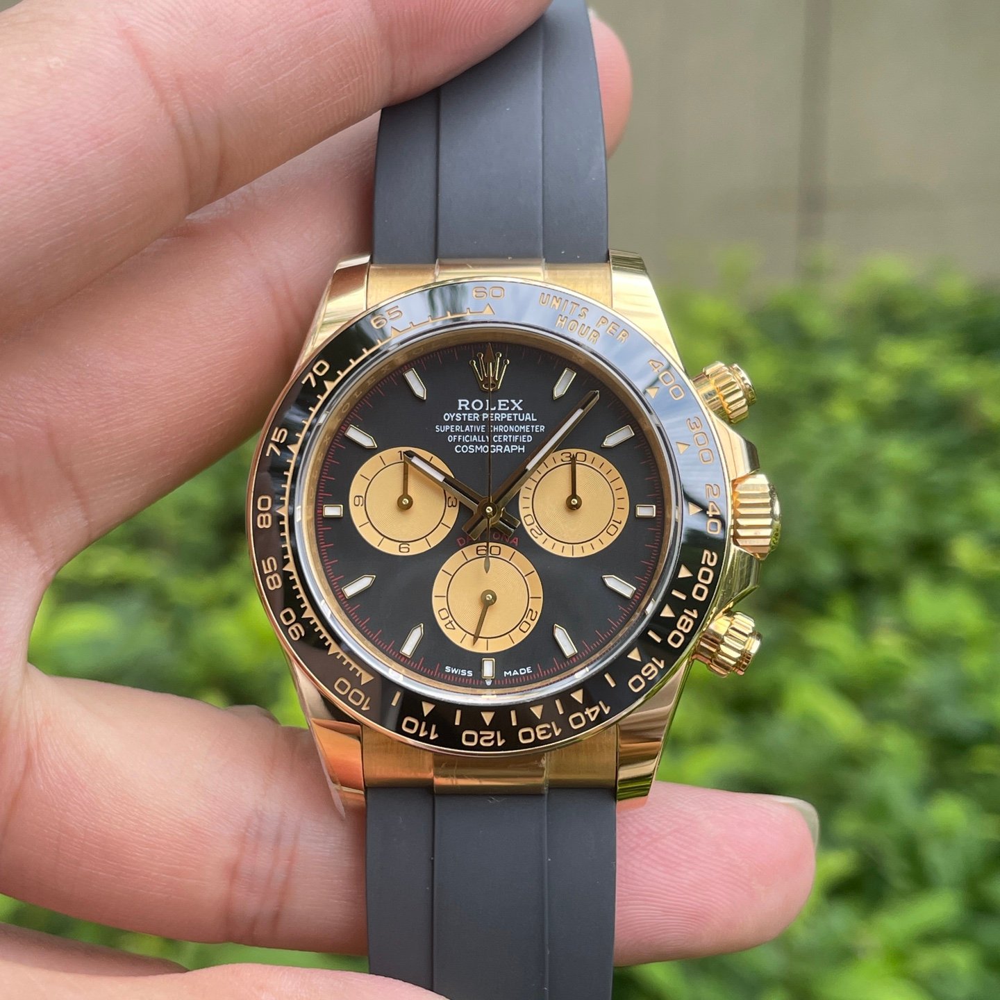 Rolex Daytona Yellow Gold & Cerachrom Black Dial Black Rubber Strap 40mm 126518LN-0004