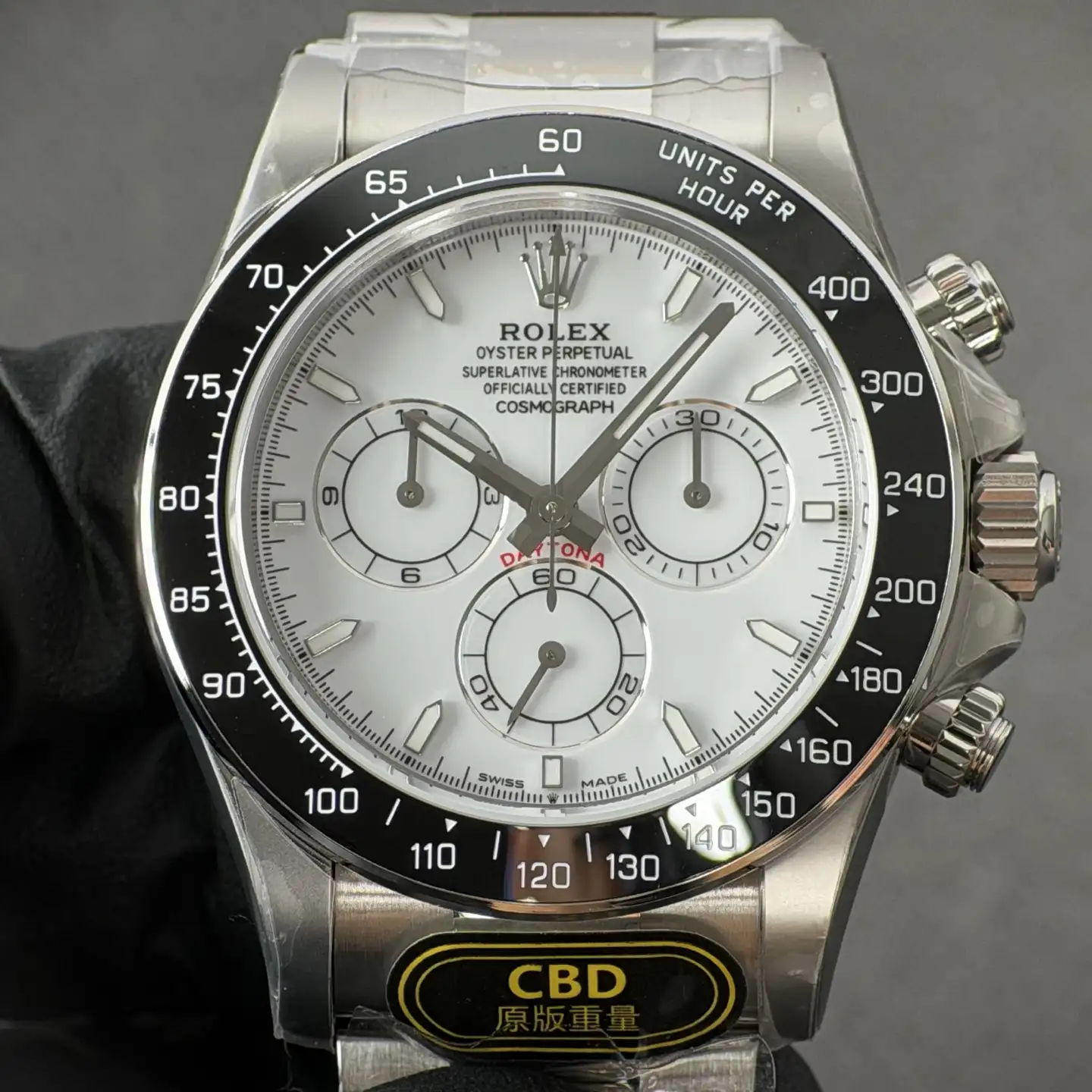 Rolex Daytona Platinum Cosmograph White Enamel Dial 41MM 126502-0001