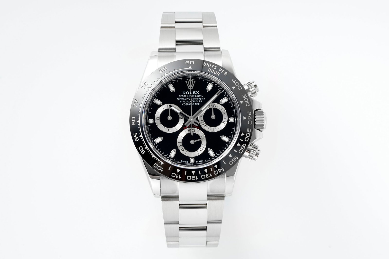 Rolex Cosmograph Daytona Steel Black Dial 40mm Cerachrom Bezel 116500LN-0002