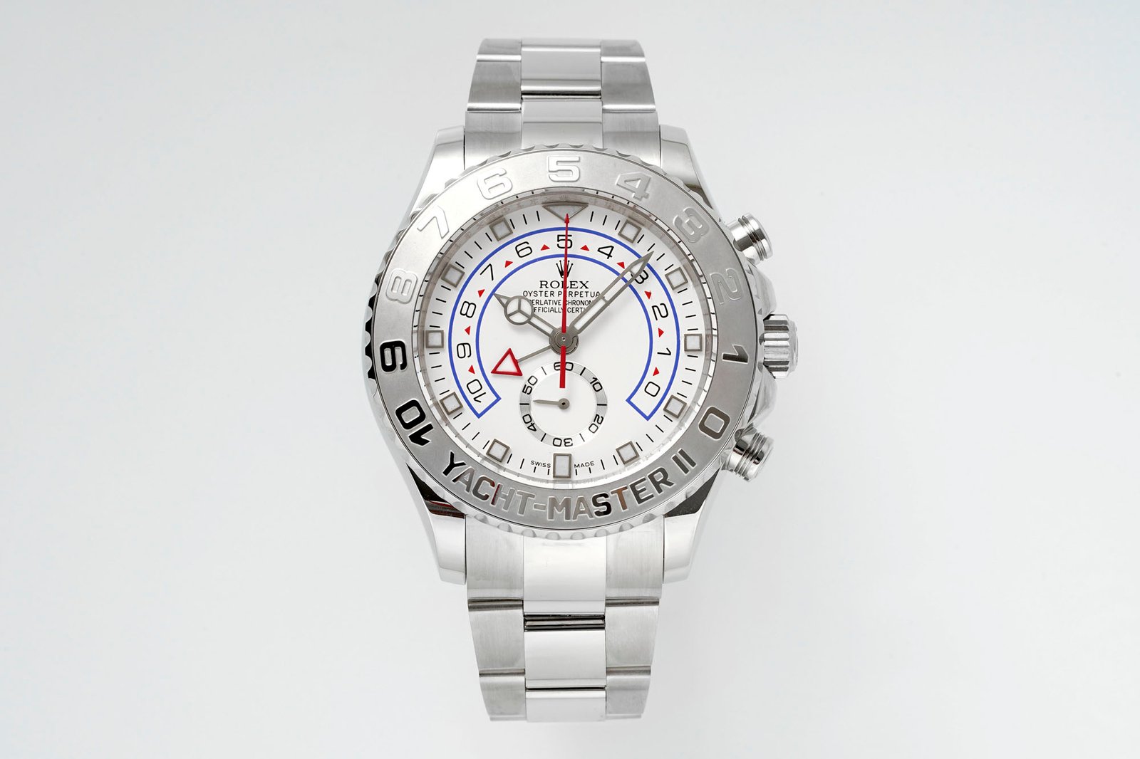 Rolex Yacht-Master II Stainless Steel White Dial Oyster Bracelet 44MM 116689-0002