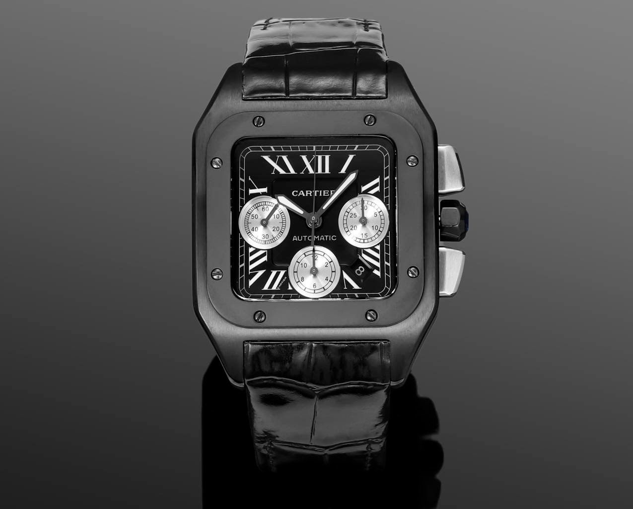 Cartier Santos 100 XL Chronograph ADLC Carbon Titanium 42mm W2020005-01
