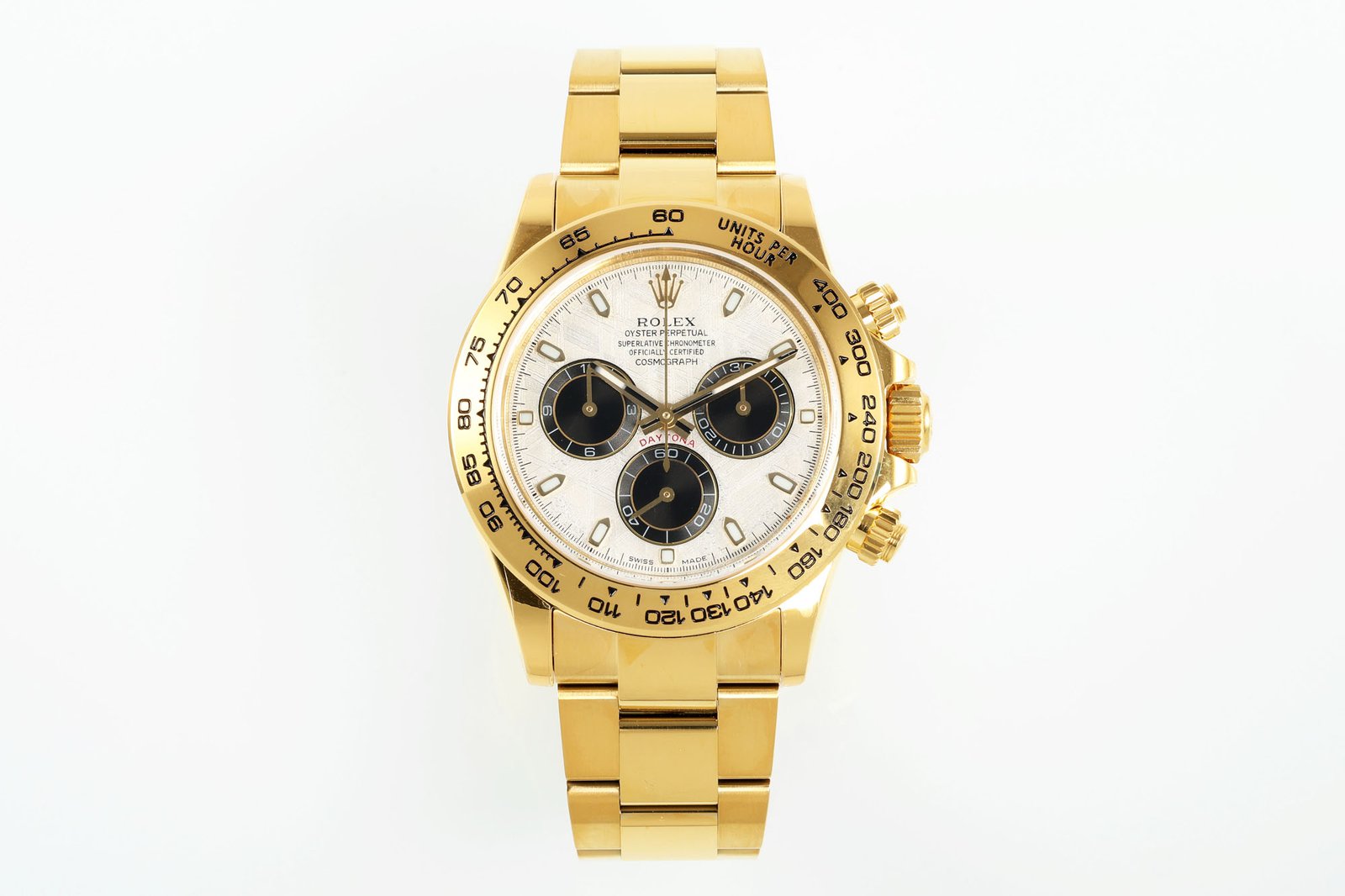 Rolex Cosmograph Daytona 18K Yellow Gold Meteorite Dial 40mm Watch 116508-0015