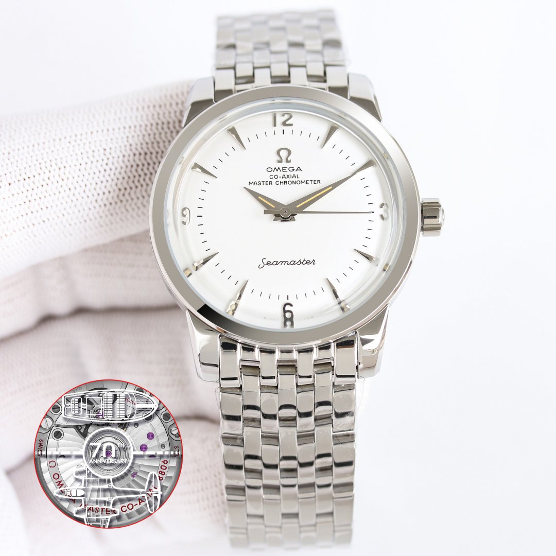 Omega Seamaster 1948 Stainless Steel Silver Dial Stainless Steel Bracelet 38MM CR-SM1948-SS-SL-38